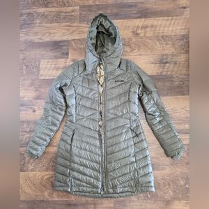 Columbia Women's Green Quilted Puffer Coat